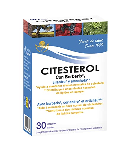Citesterol con Berberis 30 cápsulas - Herbetom Bioserum | Con Berberina (berberis), cilantro y alcachofa | Ayuda a mantener niveles normales de colesterol y lípidos en sangre