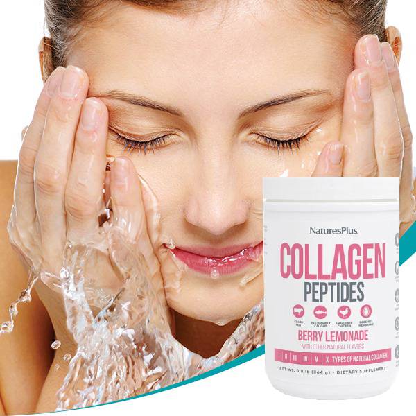 Natures Plus Collagen Peptides Berry Lemonade - 322 gr