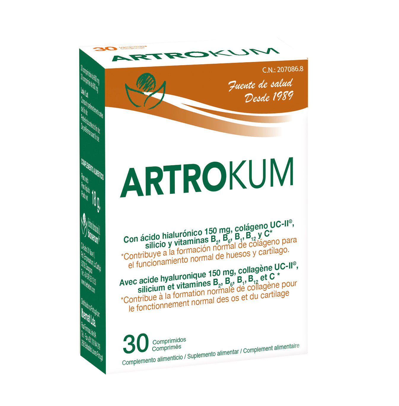 Bioserum ARTROKUM 30 comprimidos