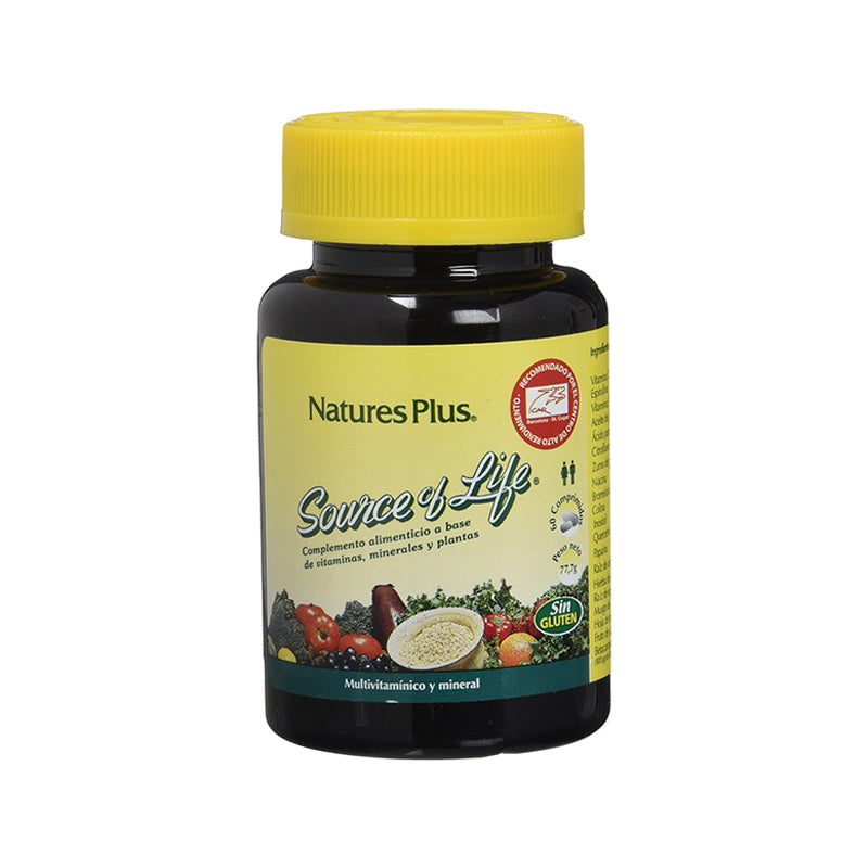 Natures Plus SOURCE of LIFE multivitamínico 60 comprimidos
