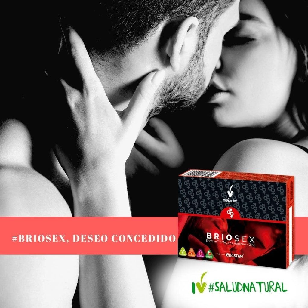 Novadiet BRIOSEX 90 capsulas veganas con EnoSTIM™,  Maca,  L-Arginina,  Zinc