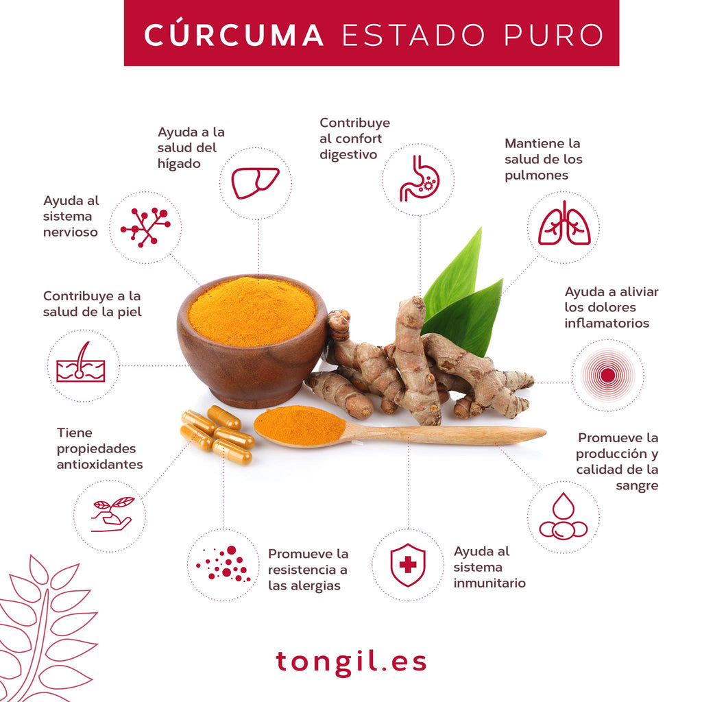 Tongil CÚRCUMA ESTADO PURO 10 000mg-80 Cápsulas