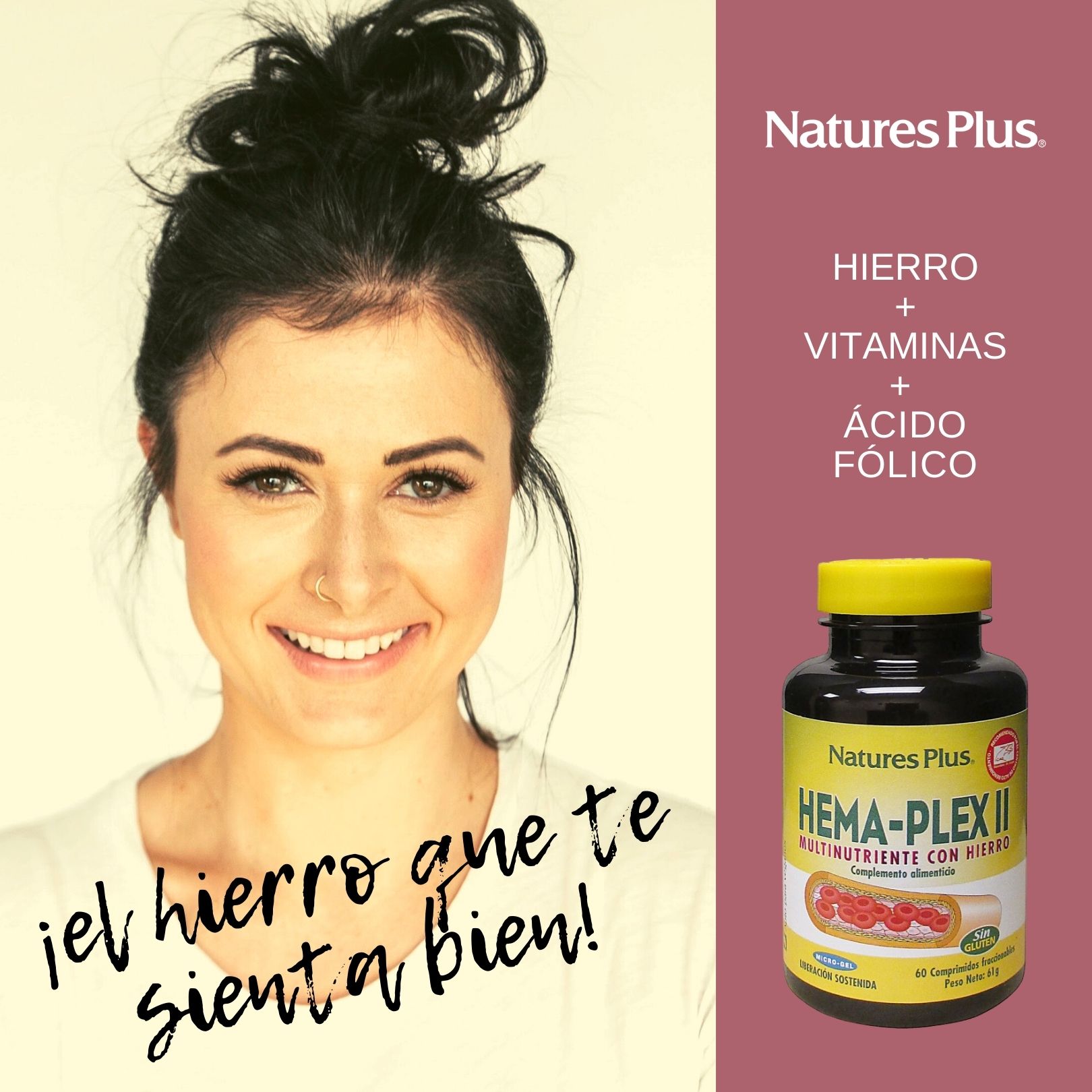 Natures Plus HEMAPLEX-II 60 comprimidos