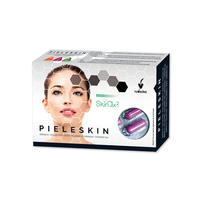 Novadiet PIELESKIN 30 cápsulas con SkinAx²™, Collactive, Ácido Hialurónico, Granada y Coenzima Q10