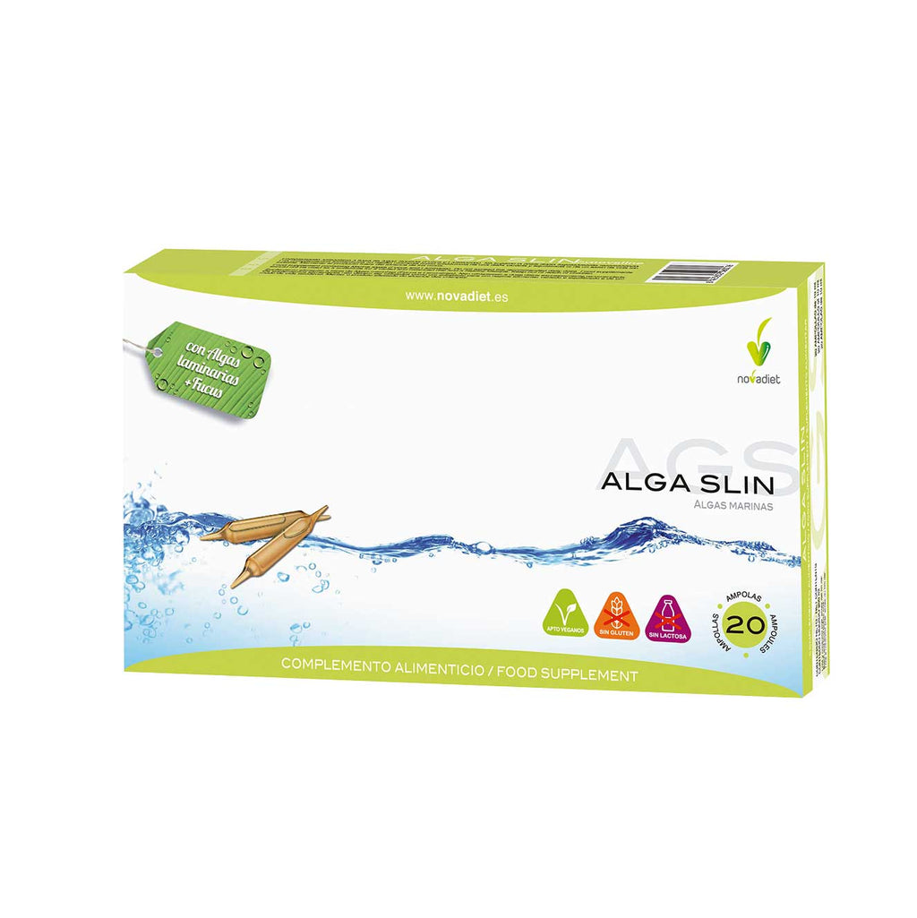 Novadiet ALGA SLIN 20 viales con Algas Laminarias, Fucus