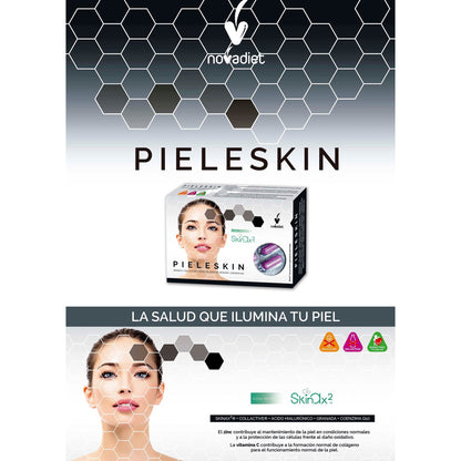 Novadiet PIELESKIN 30 cápsulas con SkinAx²™, Collactive, Ácido Hialurónico, Granada y Coenzima Q10